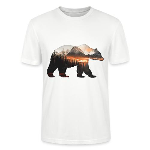 Canada Bear: fiery tones - Stanley/Stella Crafter Unisex Organic T-Shirt