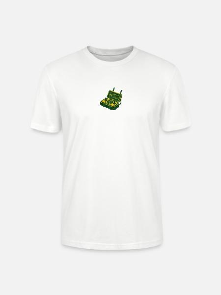 Drone Remote Controller Logo - Stanley/Stella Crafter Unisex Organic T-Shirt - white