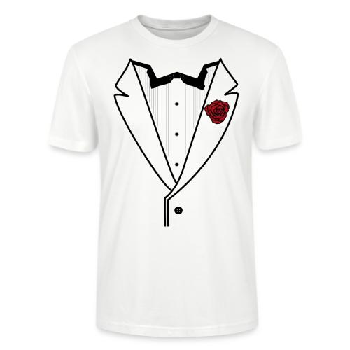 Tuxedo w/Black Lined Lapel - Stanley/Stella Crafter Unisex Organic T-Shirt
