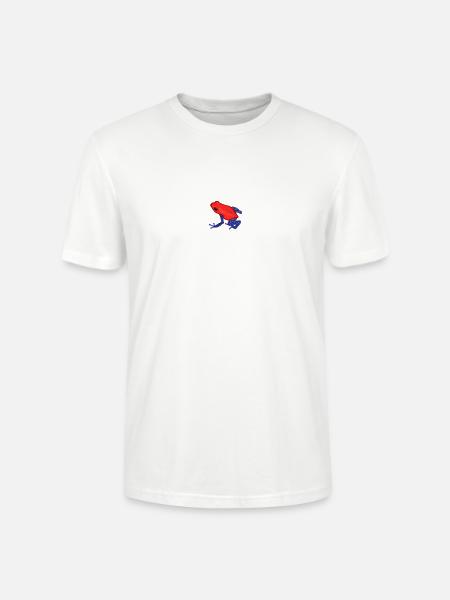 Strawberry Poison Dart Frog - Stanley/Stella Crafter Unisex Organic T-Shirt - white