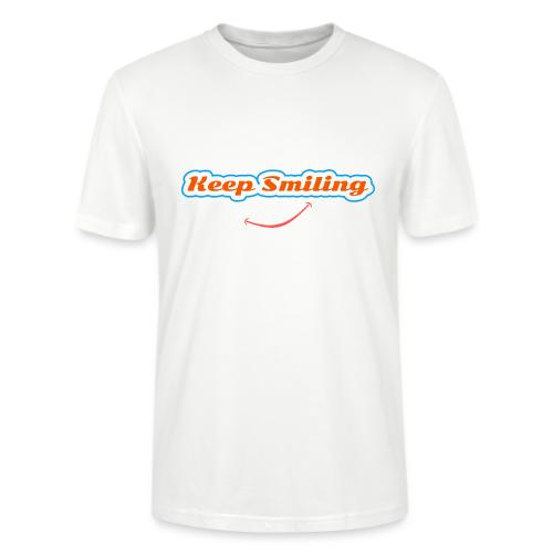 Keep Smiling Positive Vibes Graphic - Stanley/Stella Crafter Unisex Organic T-Shirt