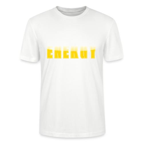 ENERGY Electric Yellow Power Word Design - Stanley/Stella Crafter Unisex Organic T-Shirt