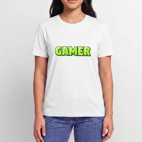 Gamer Neon Green Gaming Logo Design - Stanley/Stella Crafter Unisex Organic T-Shirt