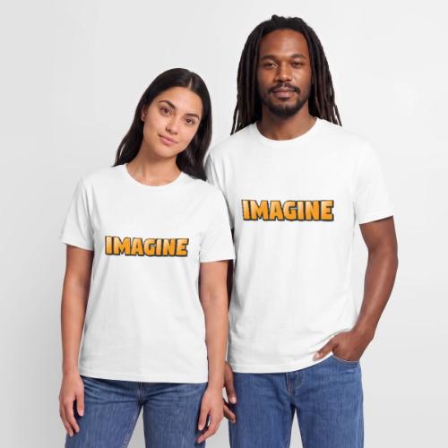 Imagine Word Art – Creative Gradient Design - Stanley/Stella Crafter Unisex Organic T-Shirt