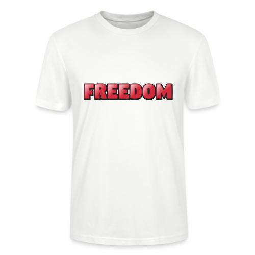 Freedom Bold 3D Word Art Design - Stanley/Stella Crafter Unisex Organic T-Shirt