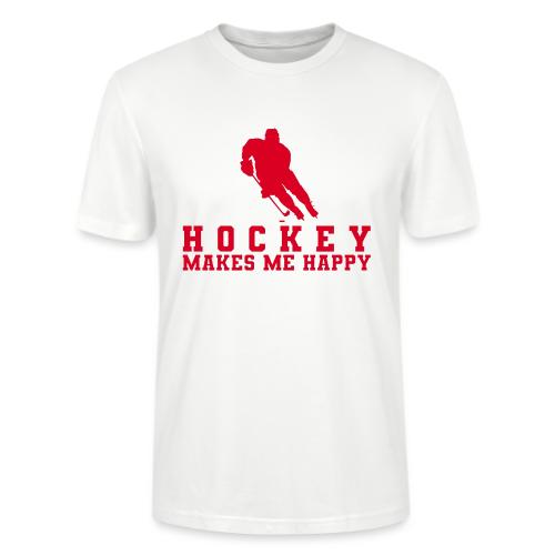 Hockey makes me happy - Stanley/Stella Crafter Unisex Organic T-Shirt