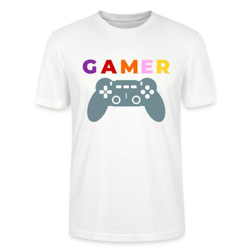 Colorful Gamer Controller Graphic - Stanley/Stella Crafter Unisex Organic T-Shirt