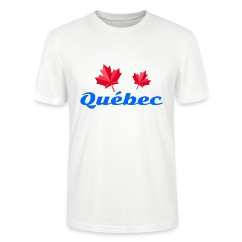 Québec with two red maple leaves - Stanley/Stella Crafter Unisex Organic T-Shirt
