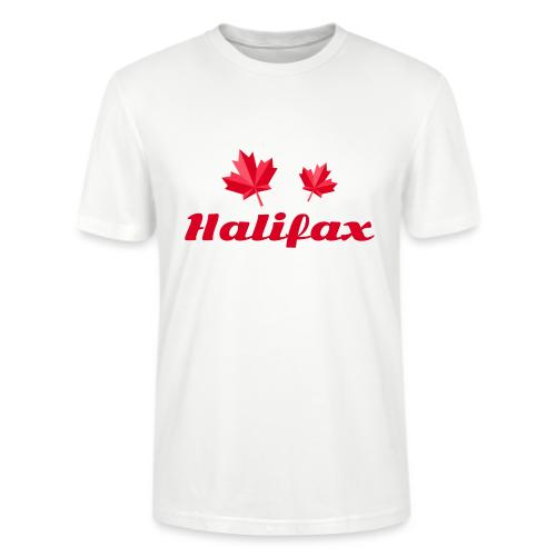 Halifax with two red maple leaves - Stanley/Stella Crafter Unisex Organic T-Shirt