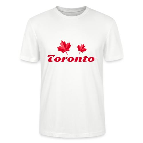 Toronto with two red maple leaves - Stanley/Stella Crafter Unisex Organic T-Shirt