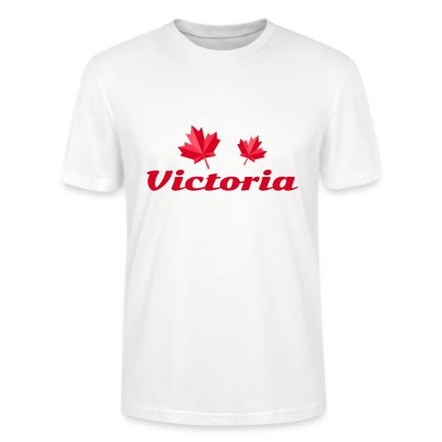 Victoria with two red maple leaves - Stanley/Stella Crafter Unisex Organic T-Shirt