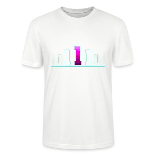 Number 1 in Magenta: Varsity Font - Stanley/Stella Crafter Unisex Organic T-Shirt