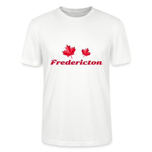 Fredericton with two red maple leaves - Stanley/Stella Crafter Unisex Organic T-Shirt