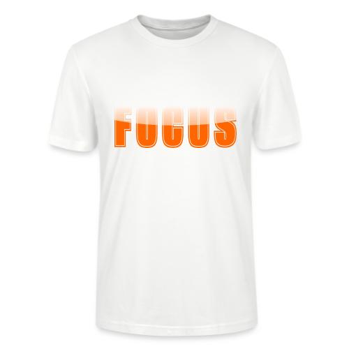FOCUS Vibrant Orange Motivational Word Design - Stanley/Stella Crafter Unisex Organic T-Shirt