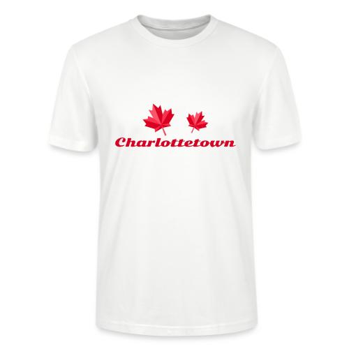 Charlottetown with two red maple leaves - Stanley/Stella Crafter Unisex Organic T-Shirt