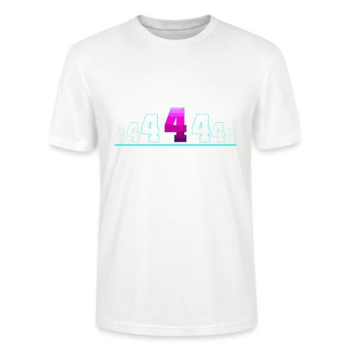 Number 4 in Magenta: Varsity Font - Stanley/Stella Crafter Unisex Organic T-Shirt