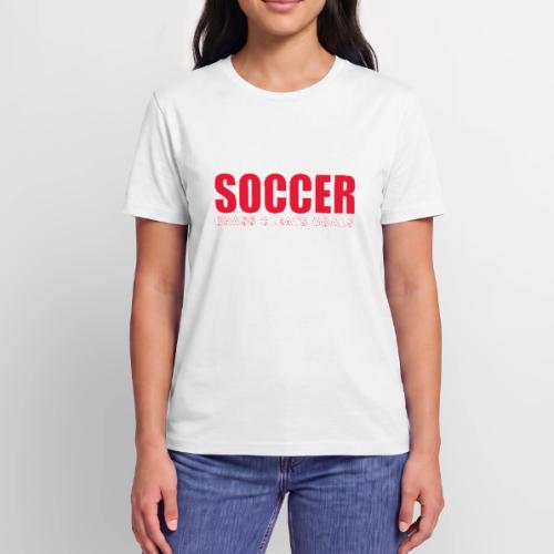 Soccer Grass Cleats Goals Typography Design - Stanley/Stella Crafter Unisex Organic T-Shirt
