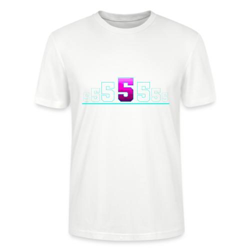 Number 5 in Magenta: Varsity Font - Stanley/Stella Crafter Unisex Organic T-Shirt
