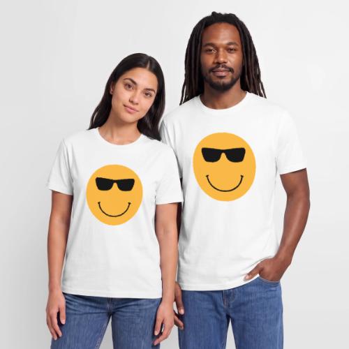 Orange Face with Sunglasses - Stanley/Stella Crafter Unisex Organic T-Shirt