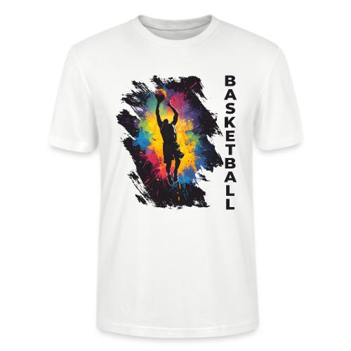 High Energy Basketball Paint Splatter Art - Stanley/Stella Crafter Unisex Organic T-Shirt
