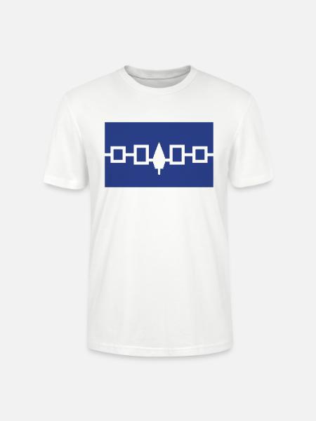 Iroquois Flag - Stanley/Stella Crafter Unisex Organic T-Shirt - white