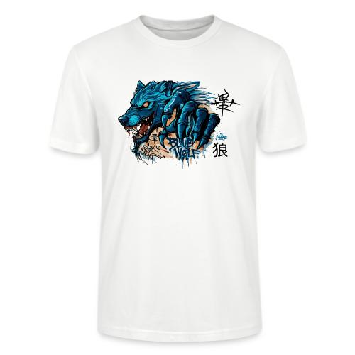 Blue Wolf Graffiti Street Art - Stanley/Stella Crafter Unisex Organic T-Shirt