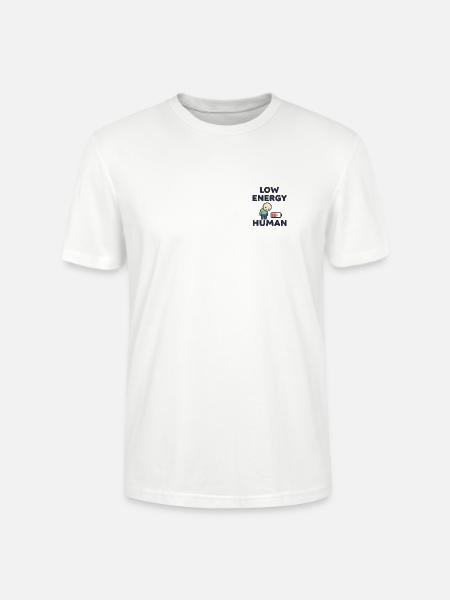 Low Energy Human Illustration - Stanley/Stella Crafter Unisex Organic T-Shirt - white