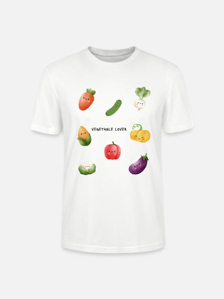 Vegetable_Lover - Stanley/Stella Crafter Unisex Organic T-Shirt - white
