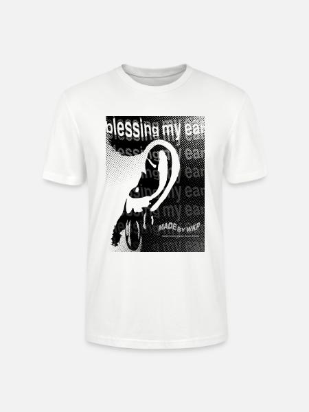 Echo Ear Blessing Halftone Art - Stanley/Stella Crafter Unisex Organic T-Shirt - white