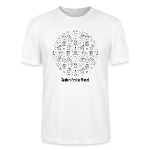 Santa's Festive Wheel T-Shirt - Stanley/Stella Crafter Unisex Organic T-Shirt