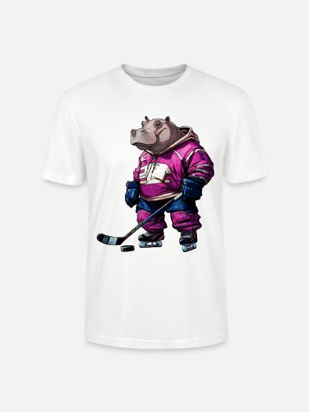 Hippos ice hockey - Stanley/Stella Crafter Unisex Organic T-Shirt - white