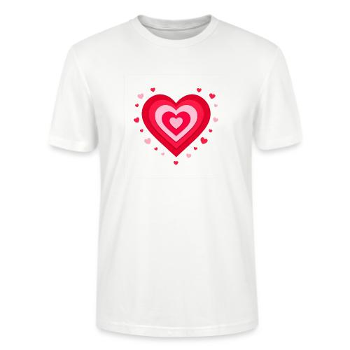 Layered Red & Pink Heart – Cute Valentine Love - Stanley/Stella Crafter Unisex Organic T-Shirt