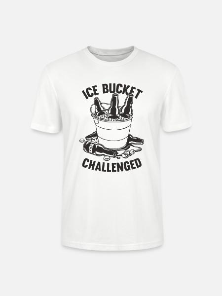 Ice Bucket Challenged - Stanley/Stella Crafter Unisex Organic T-Shirt - white