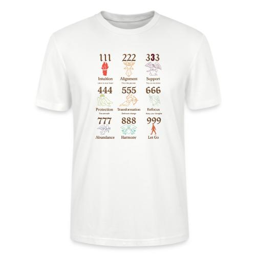 Mystic Angel Numbers Spiritual Symbols on Gildan - Stanley/Stella Crafter Unisex Organic T-Shirt