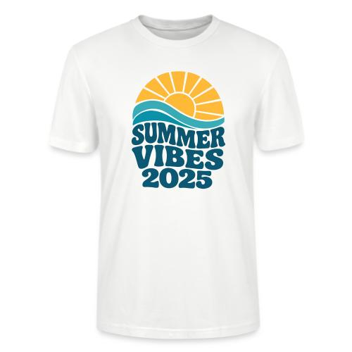 Summer Vibes 2025 Retro Sunset T-Shirt | Fun Beach - Stanley/Stella Crafter Unisex Organic T-Shirt