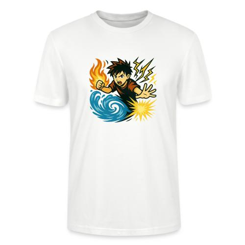 Anime Elemental Warriors | Fire, Water, Lightning - Stanley/Stella Crafter Unisex Organic T-Shirt