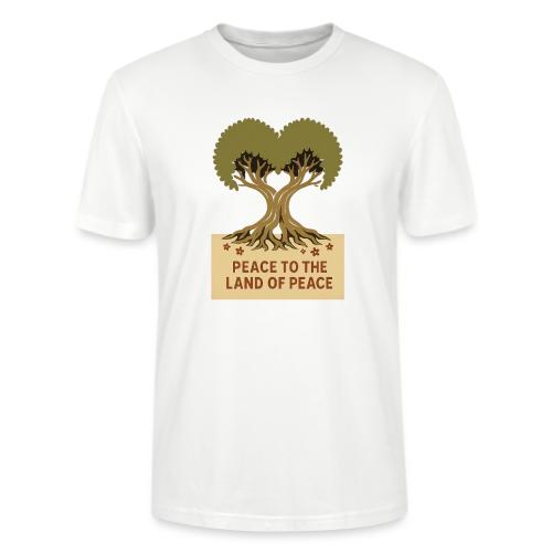 Peace To The Land Of Peace Tree Heart - Stanley/Stella Crafter Unisex Organic T-Shirt