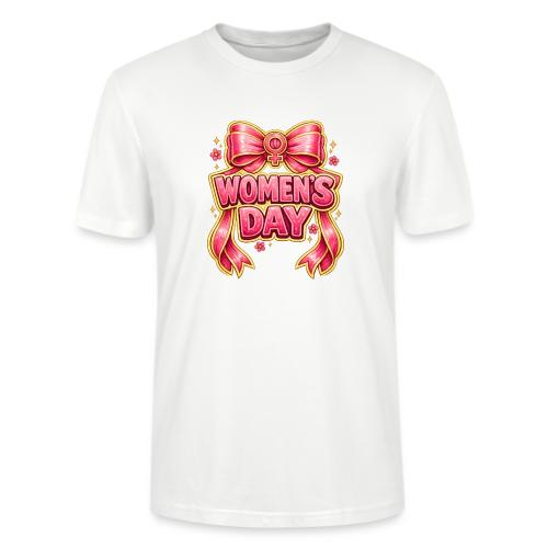 Cute Pink Bow Women’s Day Feminist Symbol - Stanley/Stella Crafter Unisex Organic T-Shirt