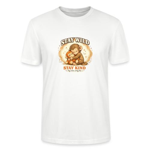 Stay Wild Stay Kind Punch Monkey Hug - Stanley/Stella Crafter Unisex Organic T-Shirt