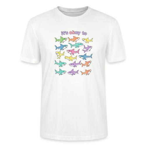 It’s Okay To – Cute Pastel Shark - Stanley/Stella Crafter Unisex Organic T-Shirt