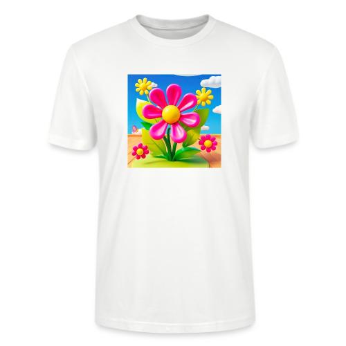 Pink Floral Peace | Sky & Nature Design - Stanley/Stella Crafter Unisex Organic T-Shirt