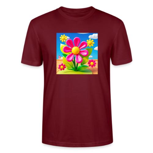 Pink Floral Peace | Sky & Nature Design - Stanley/Stella Crafter Unisex Organic T-Shirt