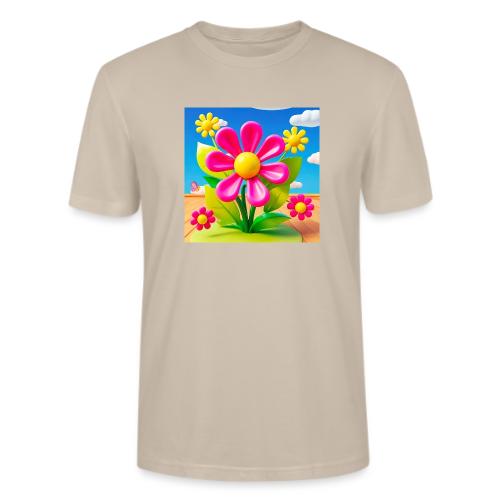 Pink Floral Peace | Sky & Nature Design - Stanley/Stella Crafter Unisex Organic T-Shirt