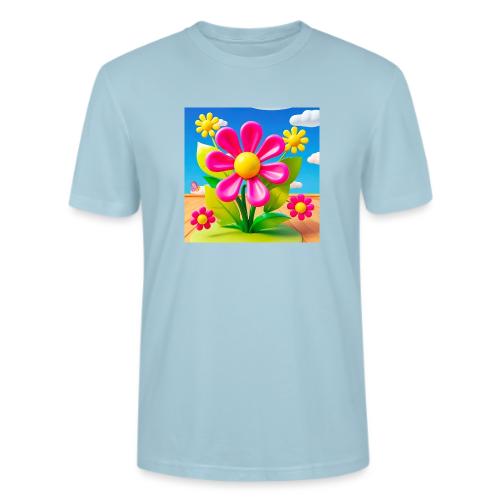 Pink Floral Peace | Sky & Nature Design - Stanley/Stella Crafter Unisex Organic T-Shirt