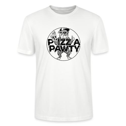 Pizza Pawty Bulldog T-Shirt | Funny Dog Pizza Tee - Stanley/Stella Crafter Unisex Organic T-Shirt