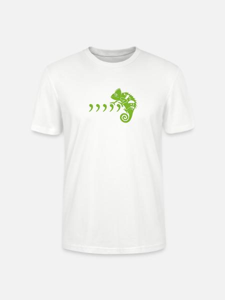 Comma Chameleon - Stanley/Stella Crafter Unisex Organic T-Shirt - white
