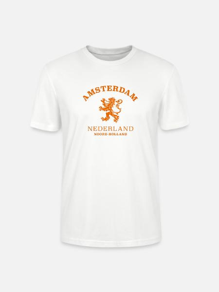 AMSTERDAM Netherlands - Stanley/Stella Crafter Unisex Organic T-Shirt - white