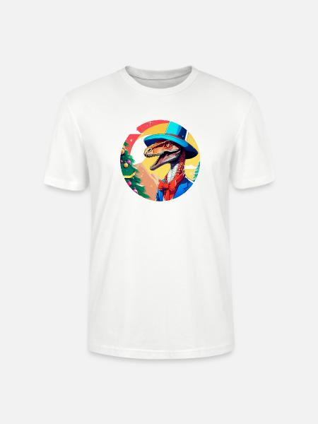 Merry Raptor Christmas - Stanley/Stella Crafter Unisex Organic T-Shirt - white
