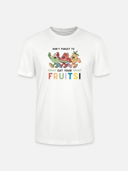 Playful Fruit - Stanley/Stella Crafter Unisex Organic T-Shirt - white