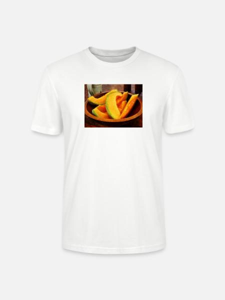 Slices of Cantaloupe - Stanley/Stella Crafter Unisex Organic T-Shirt - white